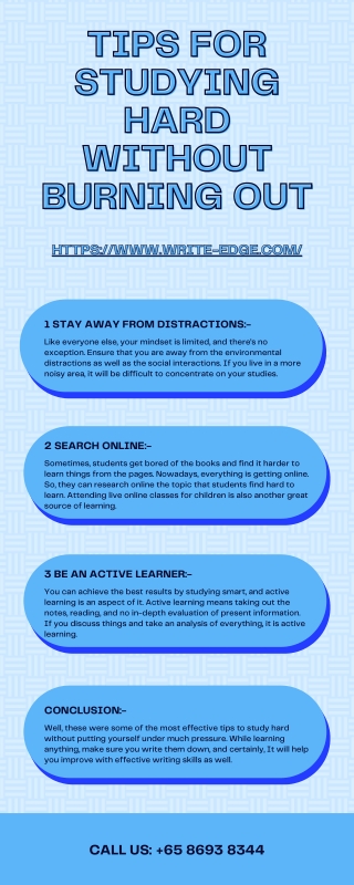 Tips For Studying Hard Without Burning Out