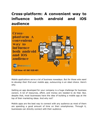 Cross-platform: A convenient way to influence both android and iOS audience