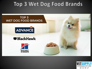 Top 3 Wet Dog Food | Pet Care | VetSupply