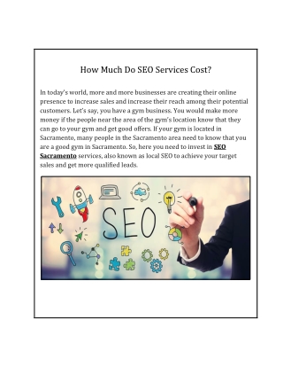 How Much Do SEO Services Cost?
