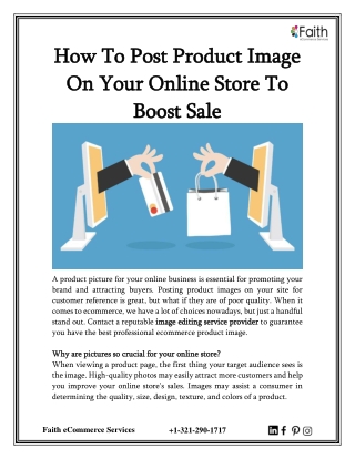 How To Post Product Image On Your Online Store To Boost Sale