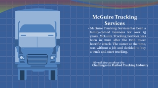 McGuire flatbed Trucking Presentation