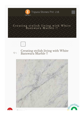 White banswara marble  | White banswara marble manufacturer in India