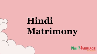 Hindi Matrimony