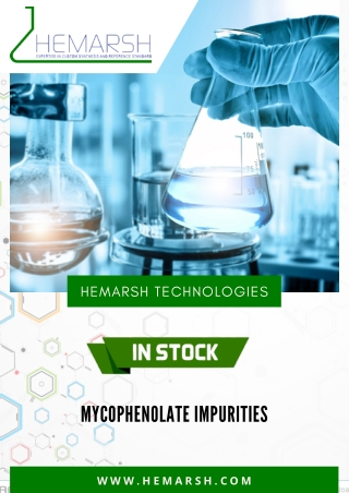 MYCOPHENOLATE Impurities | Manufacturer & Suppliers | India