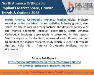 North America Orthopedic Implants CAGR, Size, Share, Trends, Growth & Forecast
