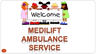 High Quality Services by Medilift Ambulance Service in Saguna More and Phulwari