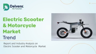 Global Electric Scooter and Motorcycle Market Growing at 18.4% CAGR