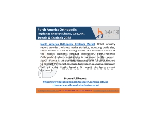 North America Orthopedic Implants Market Industry Size, Trends, Insights
