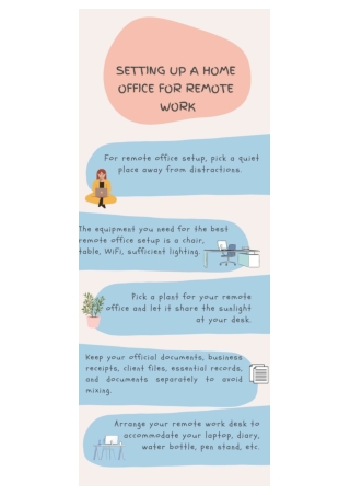 Setting Up A Home Office For Remote Work