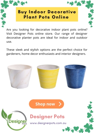 Buy Indoor Decorative Plant Pots Online