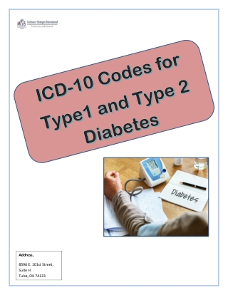 ICD-10 codes for Type 1 and type 2 diabetics