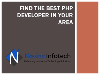 Find the best PHP developer in Your area