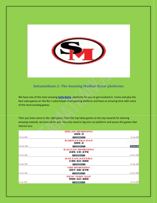 Satta Batta - Information and Where to Find It