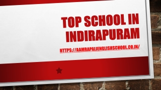 Top School in Indirapuram