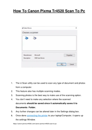 How To Canon Pixma Tr4520 Scan To Pc - Setupsemail.co