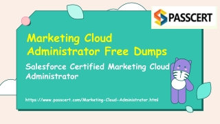 2022 Free Salesforce Marketing Cloud Administrator Exam Dumps