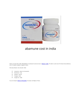 abamune 300 mg tablet