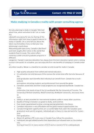 Make studying in Canada a reality with proper consulting agency-converted