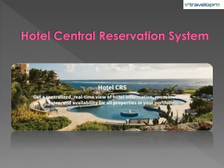 Hotel Central Reservation System
