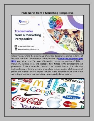Trademarks from a Marketing Perspective