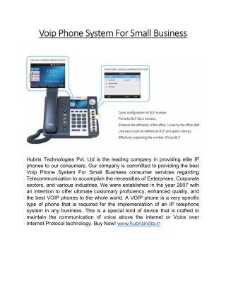 Voip Phone System For Small Business