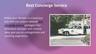 Best Concierge Service