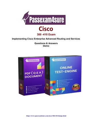 Exclusive Offer - Get 20% Discount On Cisco  300-410 Dumps [ 2022]
