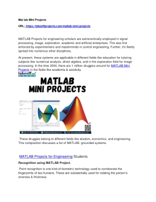 Mat lab Mini Projects 1
