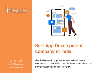 Best App Development Company in India, App Development Company