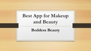 Best App for Makeup and Beauty - Boddess