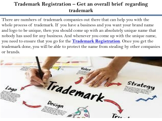 Trademark Registration – Get an overall brief regarding trademark
