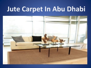Jute Carpets in Abu Dhabi