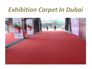 Exhibition carpets in Dubai