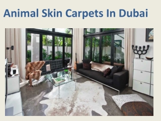 Animal Skin Carpets in Dubai