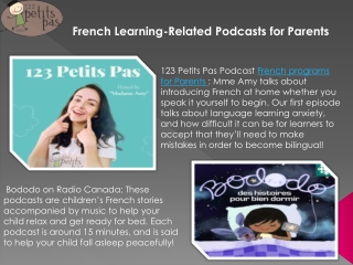 French Language Learning Classes - Pre School French Classes - 123 Petits Pas