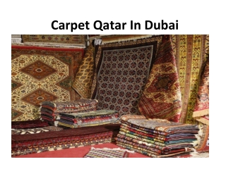 Carpet Qatar in Dubai