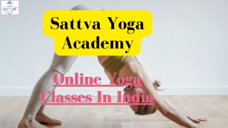 Best Online Yoga Classes In India - Sattva Yoga Academy