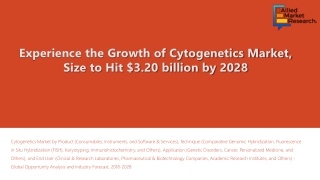 Cytogenetics Market Insights with Key Company Profiles – Forecast to 2026