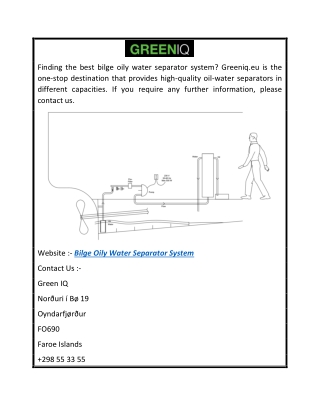 Bilge Oily Water Separator System  Greeniq.eu