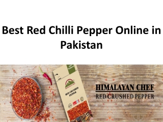 Best Red Chilli Pepper Online in Pakistan