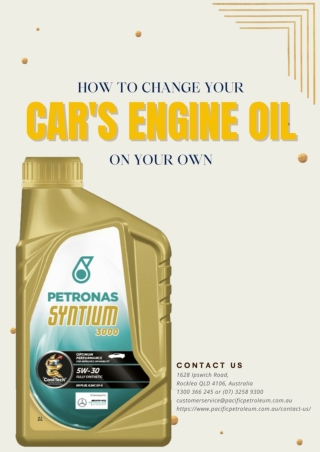 How to Change Your Car's Engine Oil On Your Own