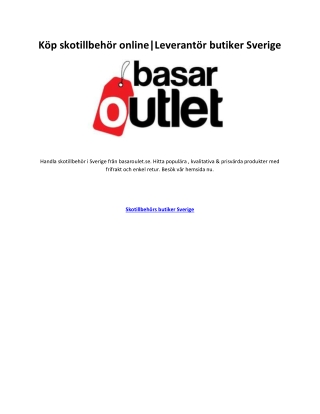 Skotillbehörs butiker Sverige