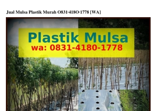 Jual Mulsa Plastik Murah 083I_ㄐI80_Iᜪᜪ8{WhatsApp}