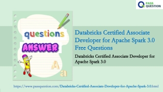 Databricks Certified Associate Developer for Apache Spark 3.0 Exam Questions