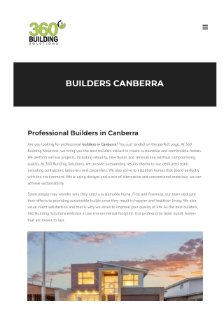 Builders canberra