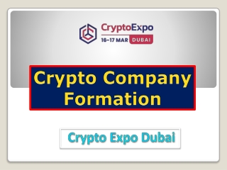 Crypto Company Formation