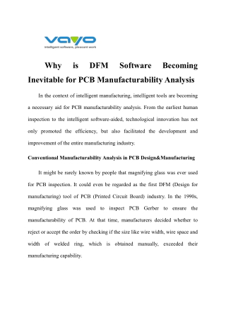 Why is DFM Software Becoming Inevitable for PCB Manufacturability Analysis