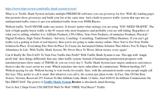 Traffic Shark System Review