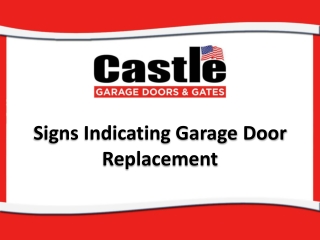 Signs Indicating Garage Door Replacement
